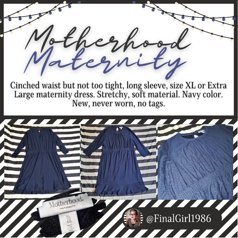 Navy Maternity Dress